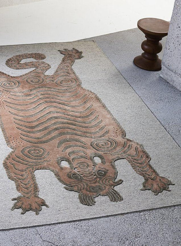 Rugs and Carpet "Bengali" Burnt Orange by Probst & Rondelli ZigZagZurich