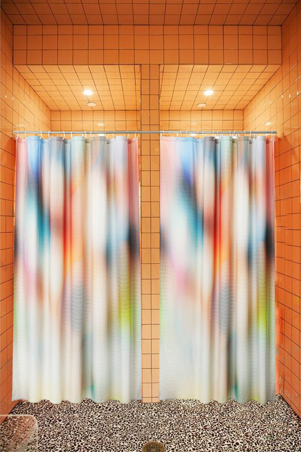 Artist Cotton Shower Curtain "Falster" by Christoffer Joergensen ...