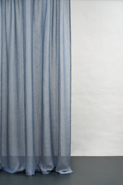 Linen Curtains in Jeans Blue Color