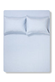 Linen Bedding Two Tone Stonewashed in Light Blue