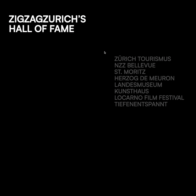 Step inside ZigZagZurich’s Hall of Fame