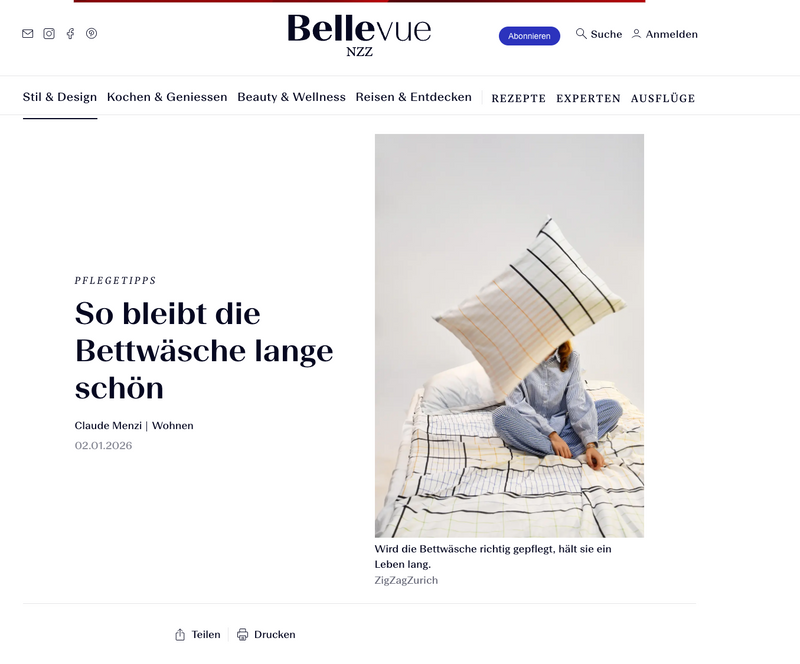 Bellevue NZZ – So bleibt die Bettwäsche lange schön