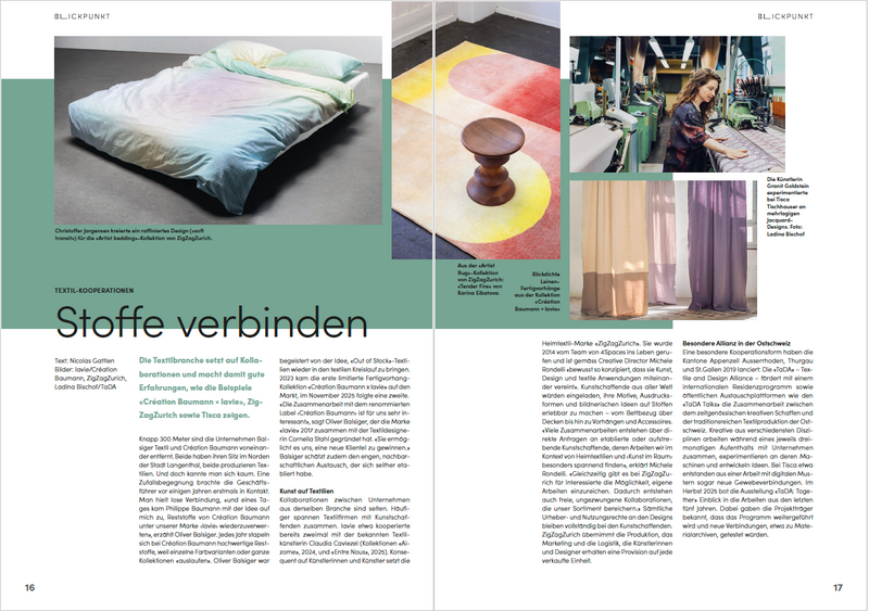 Einrichten Schweiz - Stoffe verbinden