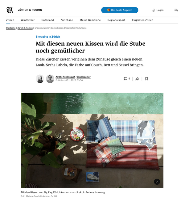 TAGESANZEIGER - SUMMER PILLOWS
