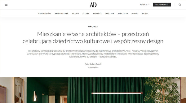 ZigZagZurich dans Architectural Digest Pologne