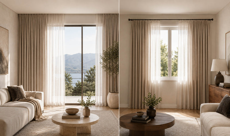 Ceiling Mounted vs Wall Mounted Curtains