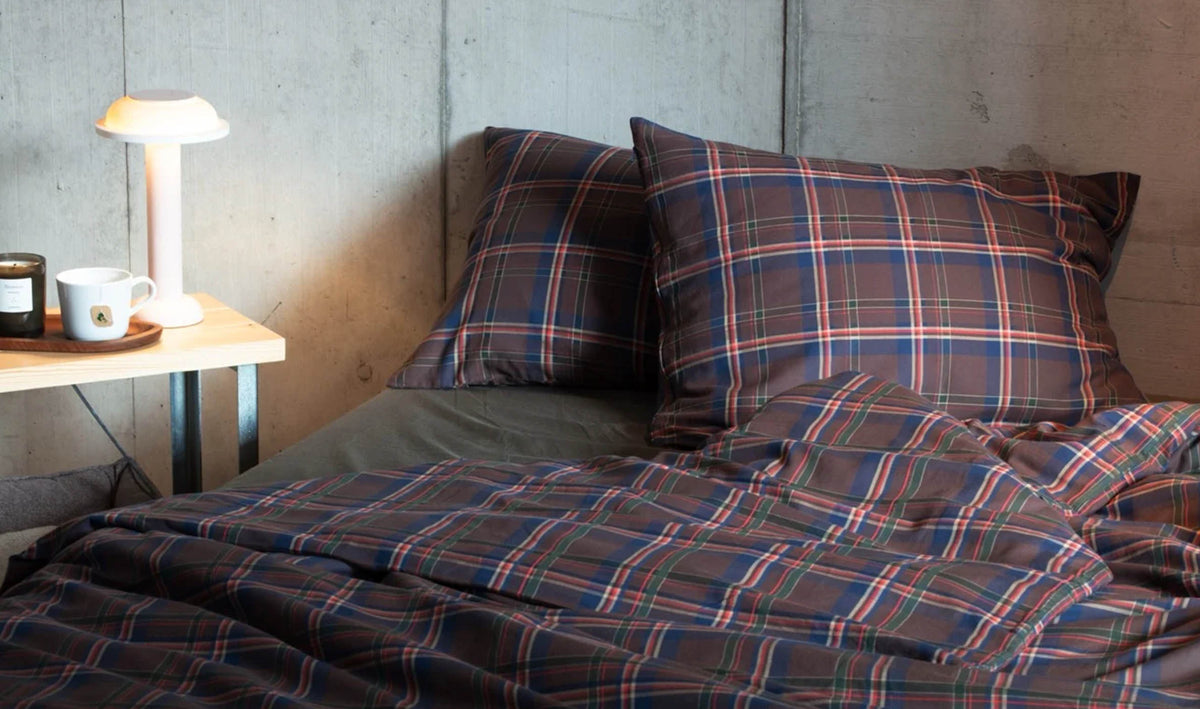 Modern Alpine Bedding: How to Style Checks in the Bedroom