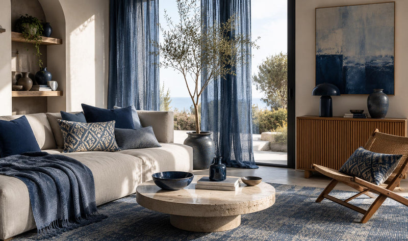 L'histoire de la couleur bleue : Des pigments anciens au design d'intérieur contemporain