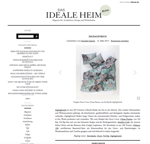 DAS IDEALE HEIM – ZigZagZurich