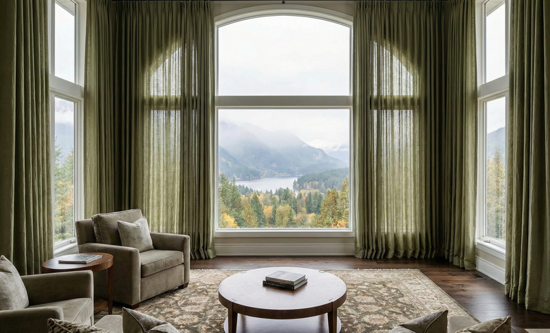 Die Besten Vorhänge Für Grosse Fenster Und Hohe Decken