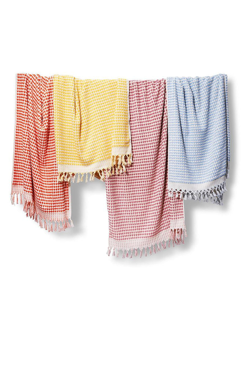 Collection de serviettes à pompons en coton tissé à la main 2022