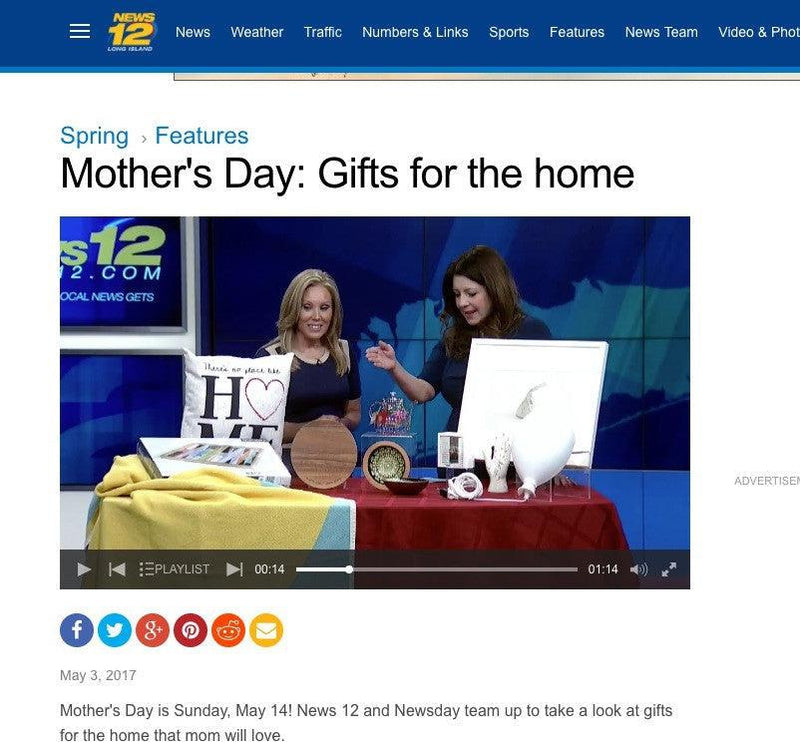 News12.Com - Mothers Day Gift Guide Featuring Ginza Cotton Blankets