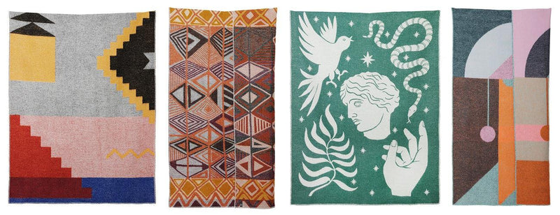 TRAVEL AROUND THE WORLD WITH THE NEW ARTIST WOOL BLANKETS COLLECTION