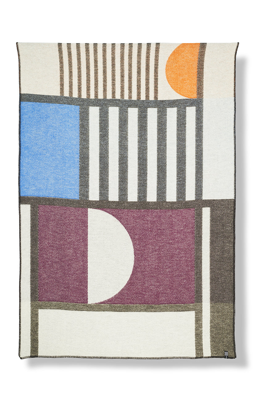 Wool Blanket Art Deco by Celine Cornu