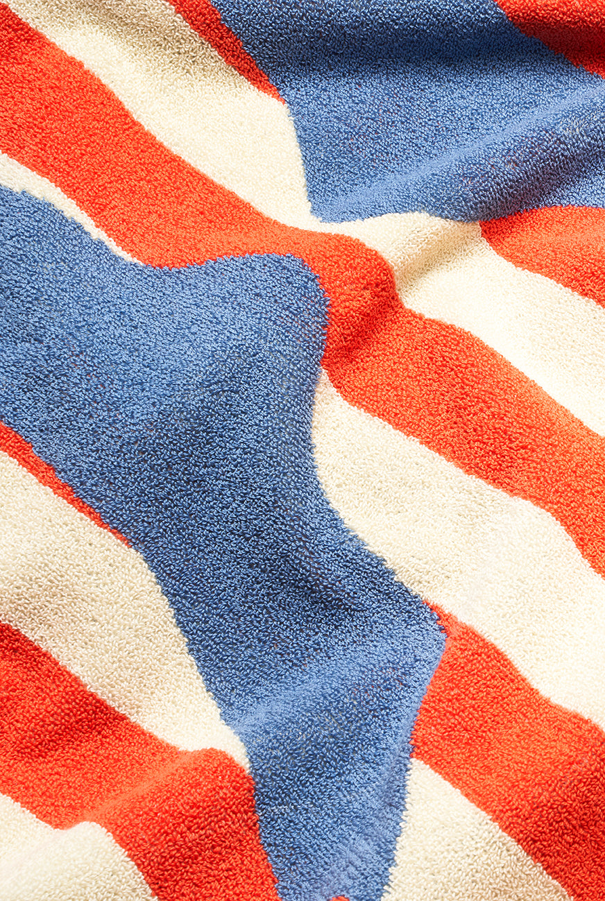 Heather Iron Beach Towel グラッシーグリーン Beach Towel Stripes - Pistachio | UP THERE