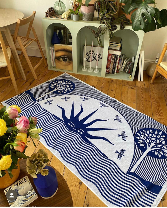 Terry Beach Towel "Sunrise" XL Frotte by Raffy Greaves