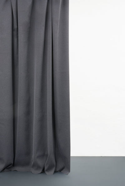 Blackout Curtains Twill Weave in Ash Grey Color