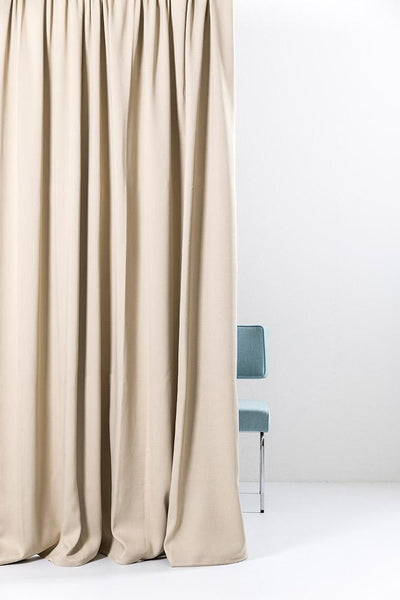 Blackout Curtains (Mat Satin Weave) in Beige Caramel Color
