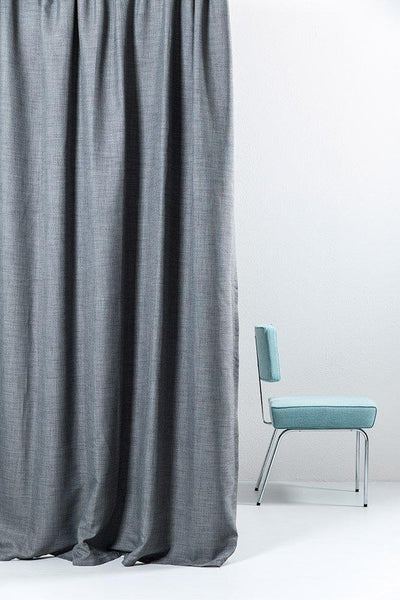 Blackout Curtains (Linen Optic) in Grey Color