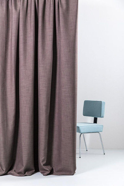 Blackout Curtains (Linen Optic) in Grape Color