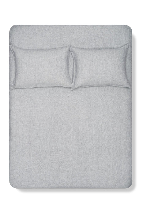 Linen Bedding Small Check in Blue Color