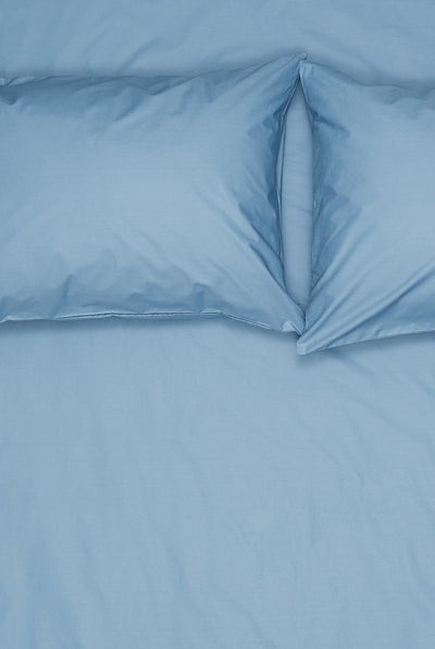 Pima Baumwoll Perkal Bettwäsche in Blau