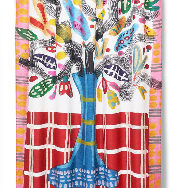 Bouquet of Flowers Artist Cotton Shower Curtain (Waterproof) by Kath –  ZigZagZurich