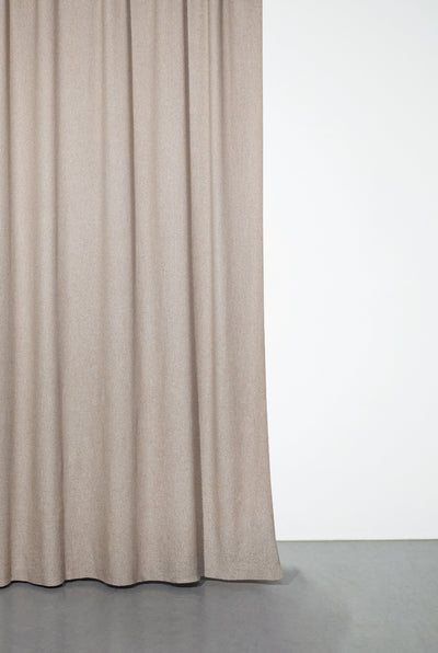 Cashmere Cotton Curtains in Light Brown Color