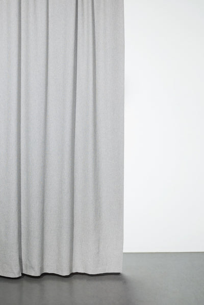 Cashmere Cotton Curtains in Light Grey Color