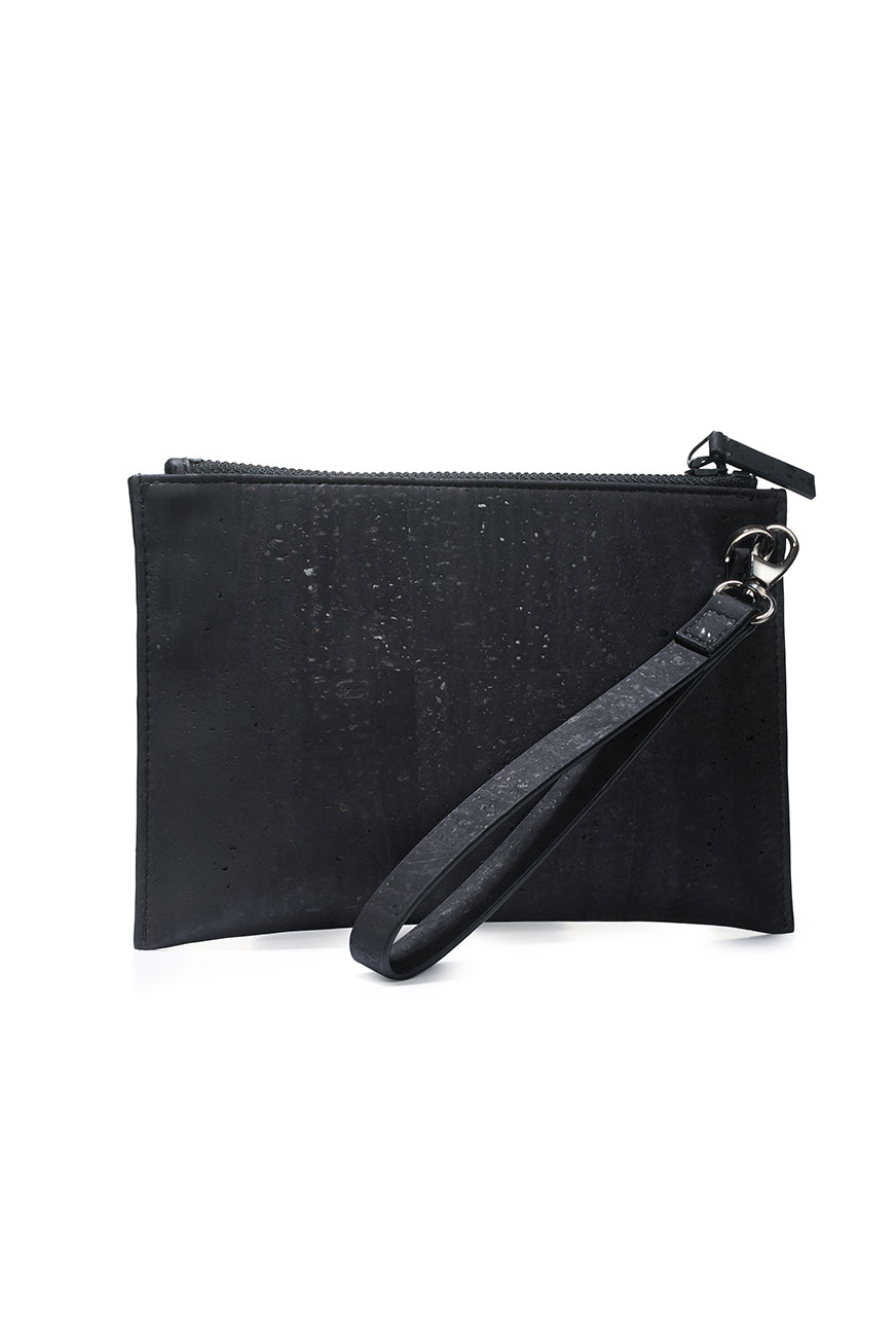 Kork Pouch Bag black – ZigZagZurich - Main Image