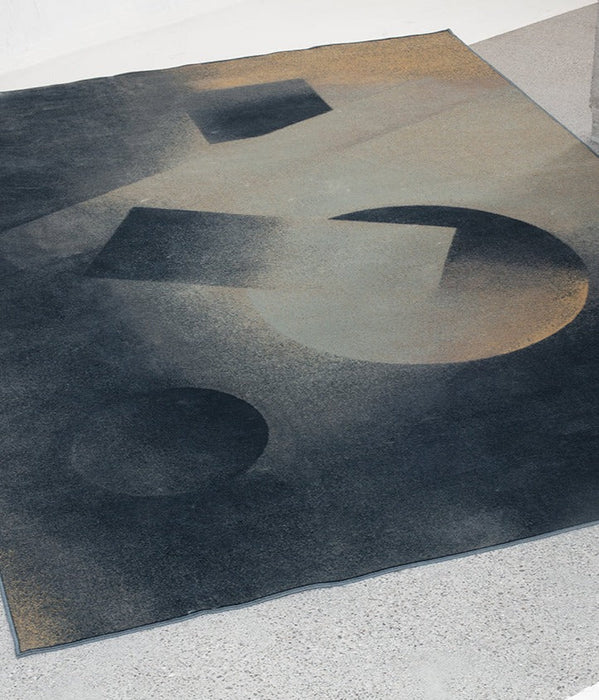 Wool & Bamboo Silk Rugs and Carpet "Cosmic Carnival" by Kevin Fries