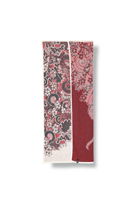 Cotton Beach Towel / Mini Blanket "Hebi" by Michele Rondelli