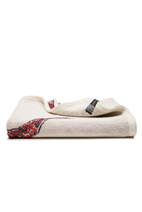 Cotton Beach Towel / Mini Blanket "Hebi" by Michele Rondelli