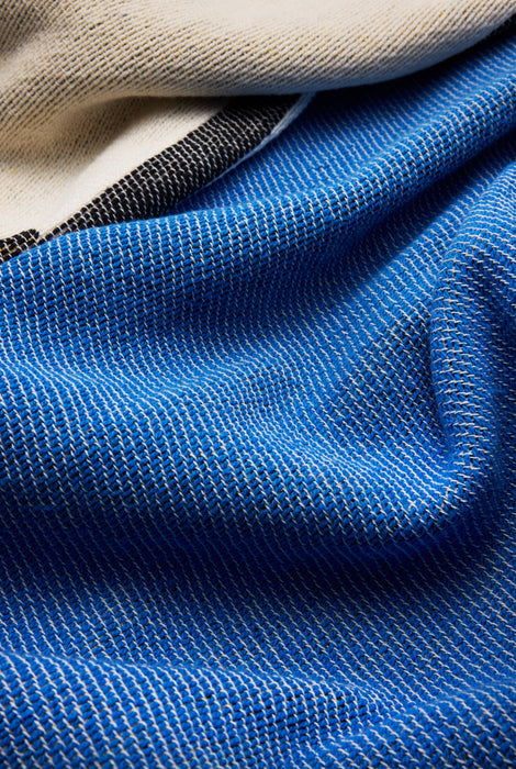 Cotton Blanket "Too Blue" by Emily Nam