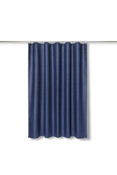 Linen Shower Curtain in Denim Blue in 4 Sizes