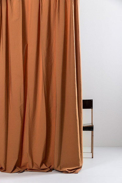 Egyptian Cotton Curtains in Amber Color