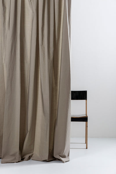 Rideaux en coton égyptien de couleur bronze