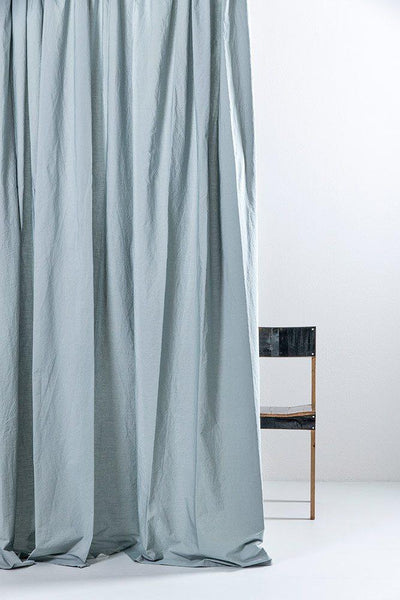 Egyptian Cotton Curtains in Powder Blue Color