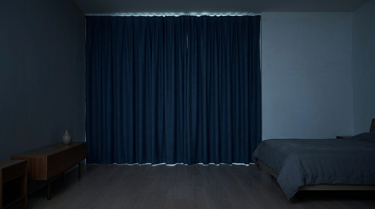 Layering sheer and blackout curtains creates the most flexible light-control system