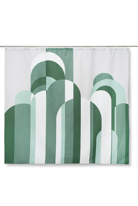 Artist Cotton Shower Curtain "Forest" by Dario Cortese