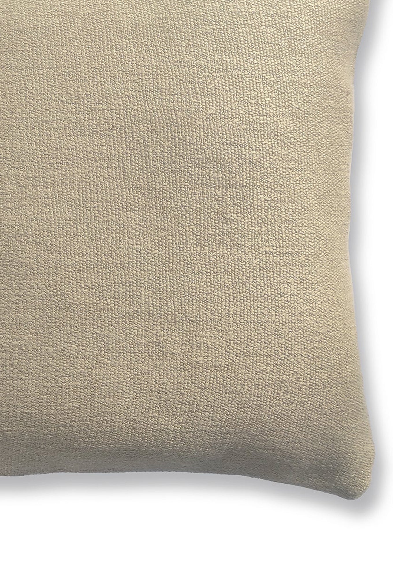 Schwere Leinenkissen „George“ – Taupe – ZigZagZurich