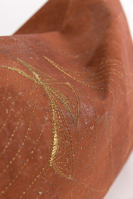 Cork Pillows and Cushions Hand Embroidered by Carmen Boog