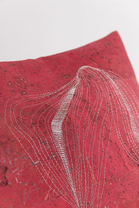 Cork Pillows and Cushions Hand Embroidered by Carmen Boog