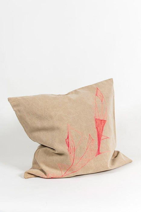 Cotton Denim Pillows and Cushions Hand Embroidered by Carmen Boog