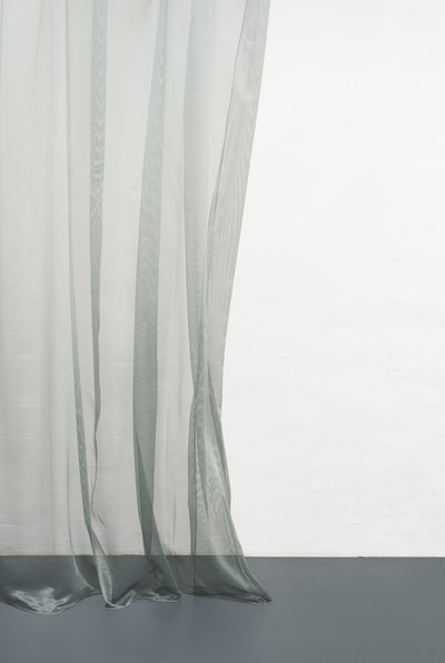 Metallic Sheer Curtains "Glamorous" in Slate Grey Color