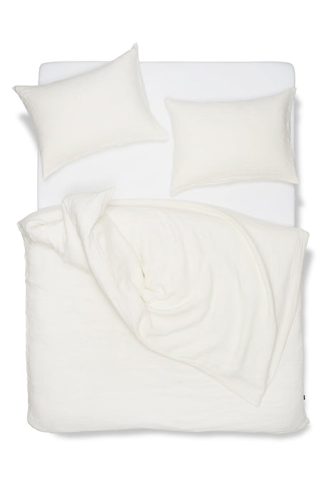 Linen Bedding Panama in Natural White Color