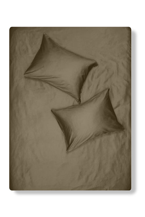 Egyptian Cotton Sateen Bedding in Olive Color