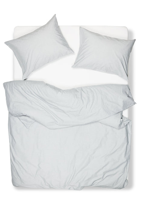 Pima Cotton Percale Bedding "Melange" - Grey