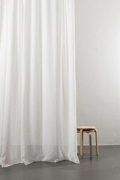 Linen Curtains in White Color