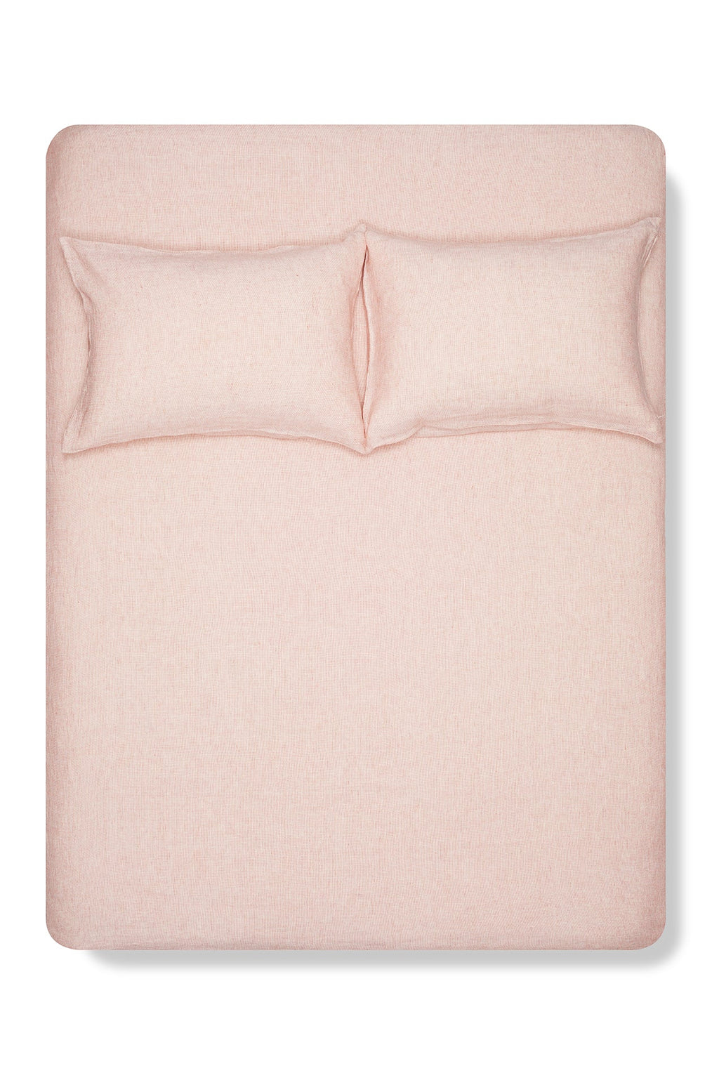 Linen Bedding Small Check in Shell Rose Color – ZigZagZurich